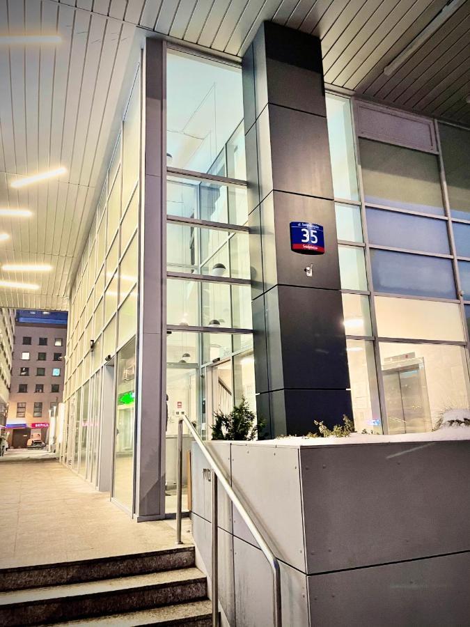 Super Apartament Blue Scisle Centrum Dwie Linie Metra Netflix Wifi 300 Mbs Panorama Miasta Varsavia Esterno foto