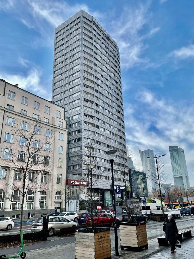 Super Apartament Blue Scisle Centrum Dwie Linie Metra Netflix Wifi 300 Mbs Panorama Miasta Varsavia Esterno foto