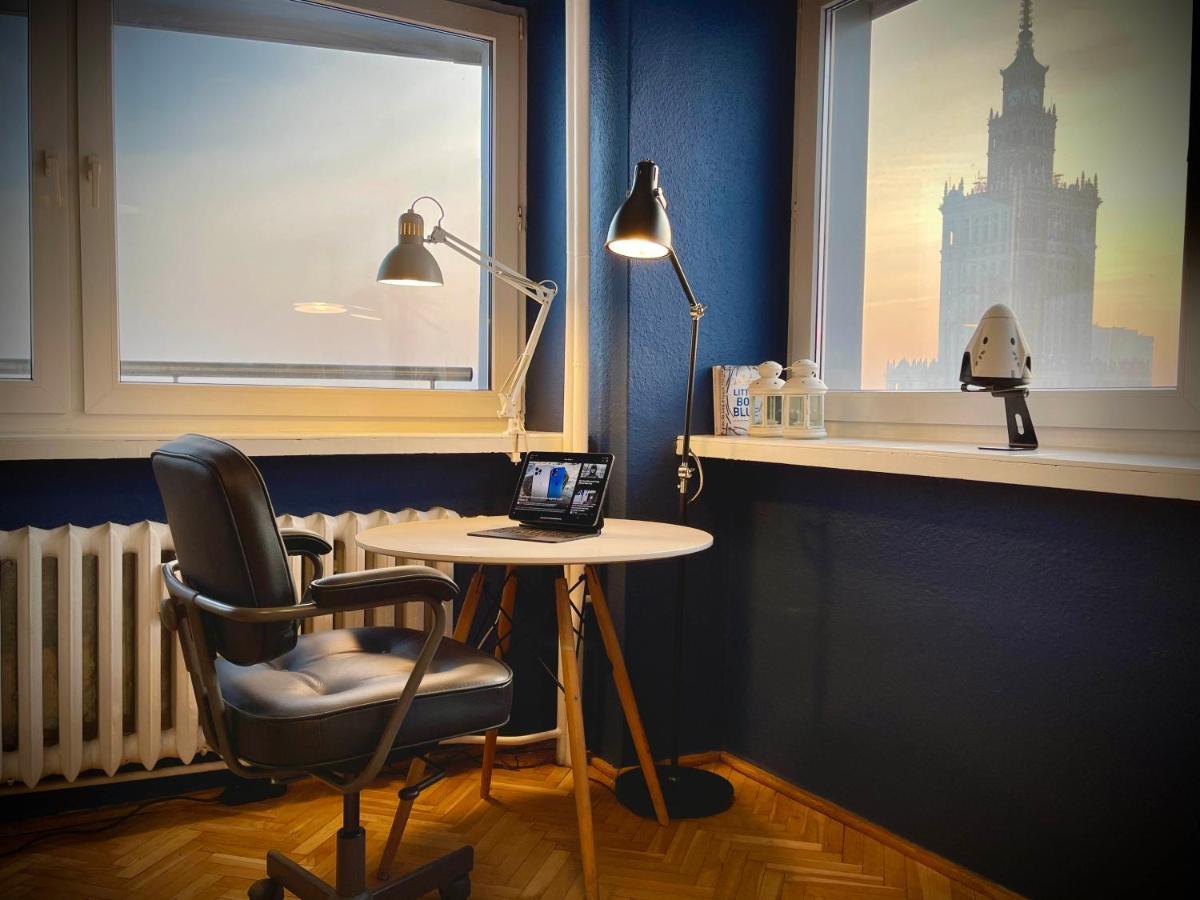 Super Apartament Blue Scisle Centrum Dwie Linie Metra Netflix Wifi 300 Mbs Panorama Miasta Varsavia Esterno foto