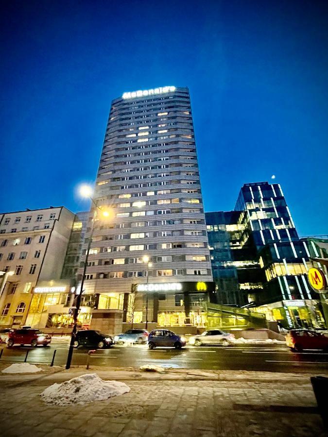 Super Apartament Blue Scisle Centrum Dwie Linie Metra Netflix Wifi 300 Mbs Panorama Miasta Varsavia Esterno foto